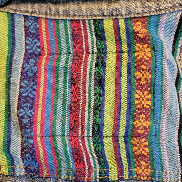 Colorful Patchwork Denim Jacket - Picture 9 of 15